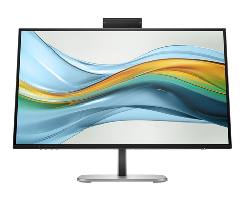 Monitor HP Series 5 Pro 527pm 9E0Y9UT vista frontal con cámara emergente
