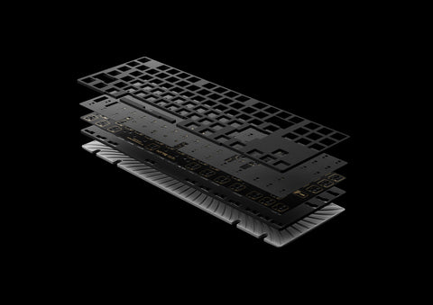 Teclado Mecánico HYTE KEEB TKL qRGB - 93 Teclas - Switches Fluffy Lavender Lineales - Hot-Swap - USB-C vista principal
