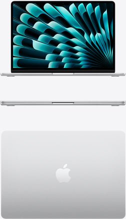 Apple MacBook Air 13.6 M5 16GB 512GB Plata MDH74E/A - vista superior