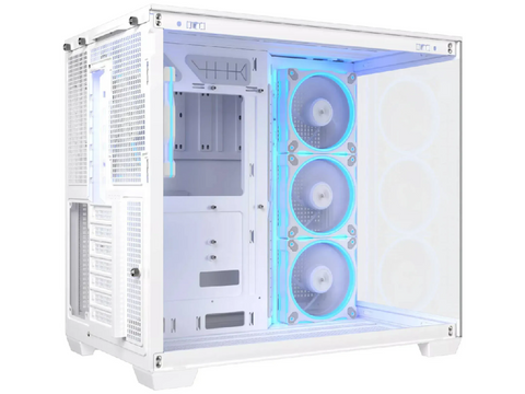 ASUS A32 Plus gabinete ATX blanco A32_PLUS_WT_TG_ARGB vista frontal