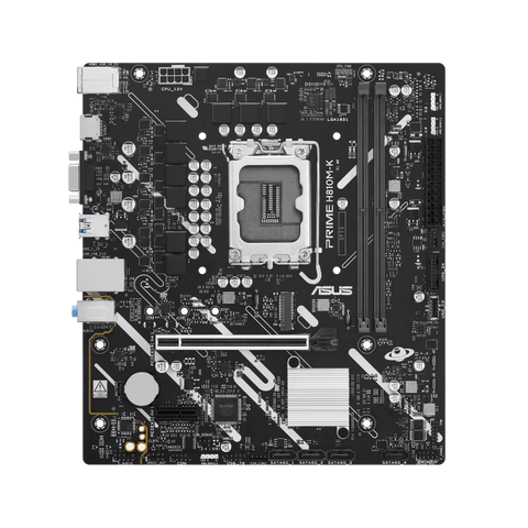 Placa madre ASUS PRIME H810M-K LGA1851 DDR5 vista frontal