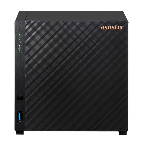 NAS ASUSTOR AS1204T — vista frontal — sin discos