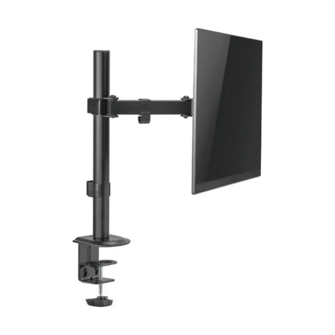 BRAZO SOPORTE PARA MONITOR NEGRO, COMPATIBLE DE 17″ A 35″, AJUSTABLE EN ALTURA, BASE TIPO RACK, BRAZO LARGO RESISTENTE PARA 2KG HASTA 9KG, IDEAL OFICINA Y GAMING KE-32 - SMART BUSINESS