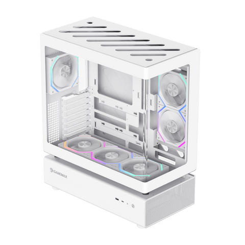 CASE ATX N80 WT (Blanco), Sin Fuente, 1xUSB 3.0, USB TYPE C, Vidrio Templado (Lateral y Frontal), Medidas: 439x240.50x530mm, 2x3.5HDD, 2x3.5SDD interno. N80-WT - SMART BUSINESS