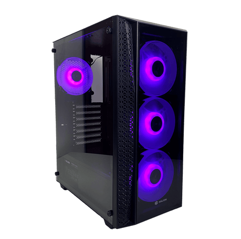 CASE ATX TORNADO 06, FUENTE 600W, 1XUSB2.0, 1XUSB3.0, AUDIO HD, 4X12CM LED ARGB COOLER, VT LATERAL, MEDIDAS: 370 X 200 X 445MM, 2X3.5 HDD, 2X2.5 SDD INTERNO. TORNADO-06 - SMART BUSINESS