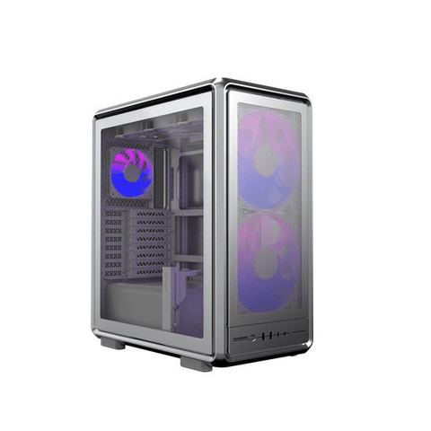 Cooler Master MasterFrame 500 Mesh Silver ARGB MF500M-SHNN-S01 vista frontal oficial