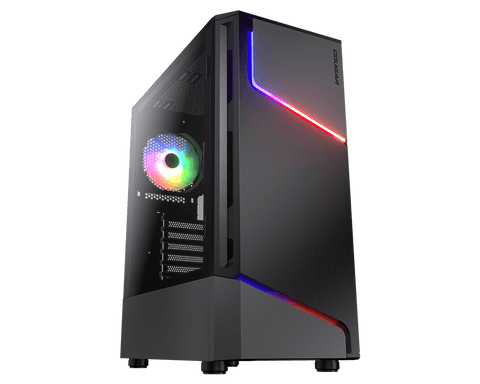 Gabinete para computadora gamer - Mini ATX, Micro ATX, ATX Placa base admitida - Media Torre - Negro - 6 x Ventilador(es) admitido - SMART BUSINESS