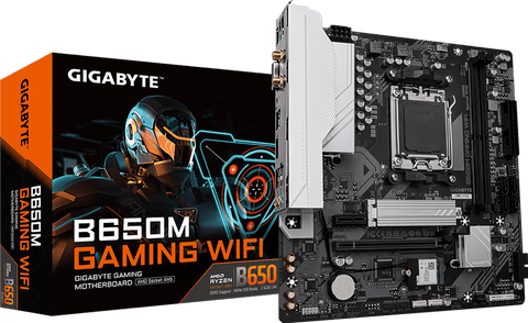 Placa madre Gigabyte B650M Gaming WiFi AM5 DDR5 vista superior oficial