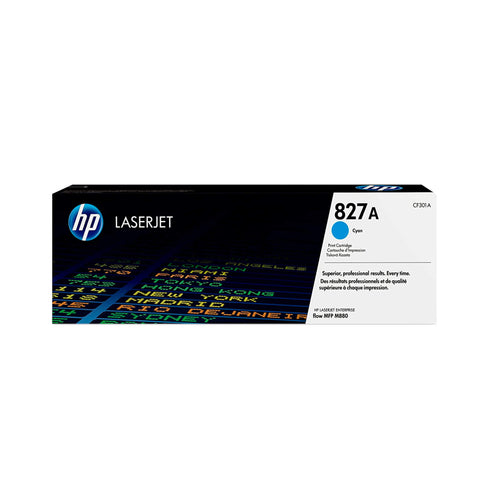Cartucho De Tóner Original Hp 827A Cian (Cf301A) Para Laserjet Enterprise Flow Mfp M880Z de Hp | first_variant_option_1 — Envío inmediato