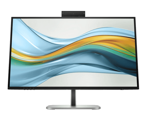 Monitor HP Series 5 Pro 527pm 9E0Y9UT#ABA vista frontal con cámara emergente