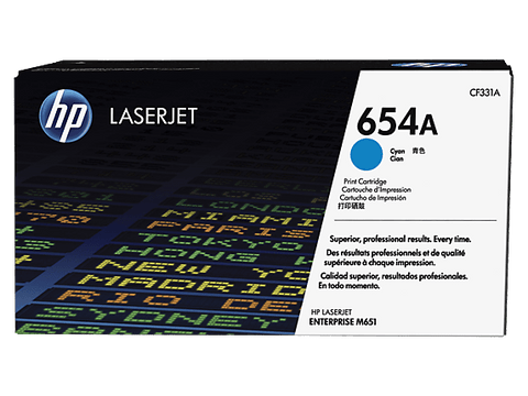 Tóner HP 654A cian CF331A