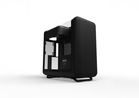 Gabinete HYTE X50 Pitch Black Mid Tower ATX - Vidrio Acústico 4mm - Soporte E-ATX y GPU 430mm - CS-HYTE-X50G-BB vista principal