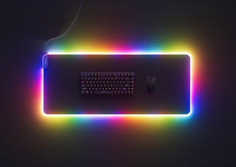 HYTE CNVS Pitch Black mouse pad RGB MAT-HYTE-CNVS-B vista principal