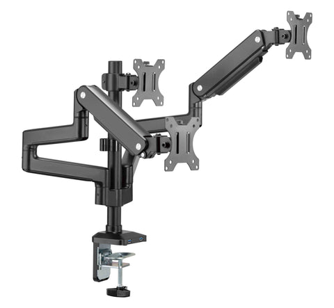Brazo Triple Koreano para 3 Monitores de 17 a 32 Pulgadas VESA 75/100 - GMK53-36UB de Koreano | GMK53-36UB — Envío inmediato
