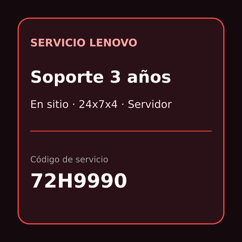 Tarjeta de servicio Lenovo 72H9990
