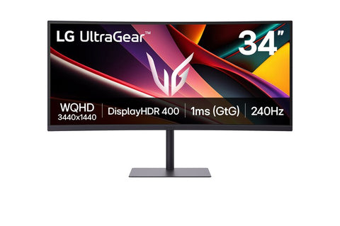 LG UltraGear G6 34G630A 34 pulgadas WQHD vista frontal