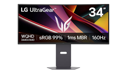 Monitor gaming curvo LG UltraGear 34G600A-B 34 pulgadas vista frontal oficial