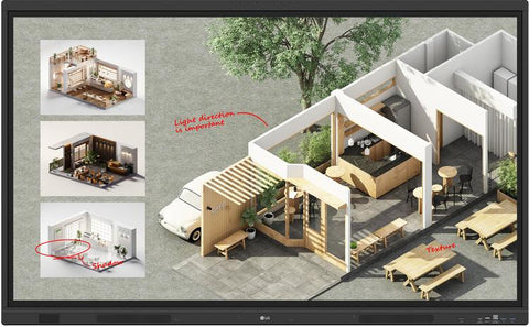 LG CreateBoard 75TR3DQ-B, pantalla interactiva 75 pulgadas 4K - imagen 1