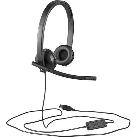 Auriculares Logitech H570e Estéreo (Doble) - Alámbricos USB - Micrófono con Cancelación de Ruido y Eco Acústico - DSP - Controles en Línea - Apto para Cisco y Chromebook (981-000574) de Logitech | first_variant_option_1 — Envío inmediato