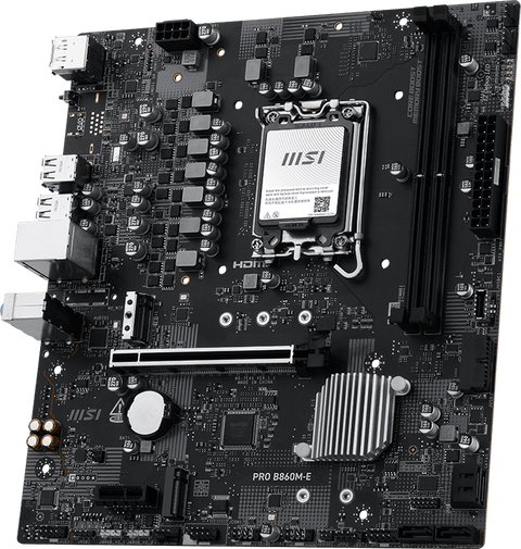 MSI PRO B860M-E placa madre Micro-ATX vista principal