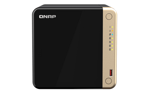 NAS QNAP TS-464-8G-US — frontal — sin discos incluidos