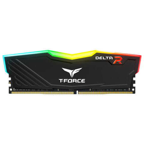 TEAMGROUP T-Force DELTA RGB 8GB DDR4-3200 TF3D48G3200HC16F01 memoria RAM negra