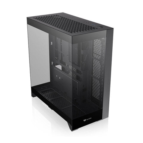 Gabinete Thermaltake CTE E550 TG Black CA-1Z8-00M1WN-00, vista frontal en tres cuartos