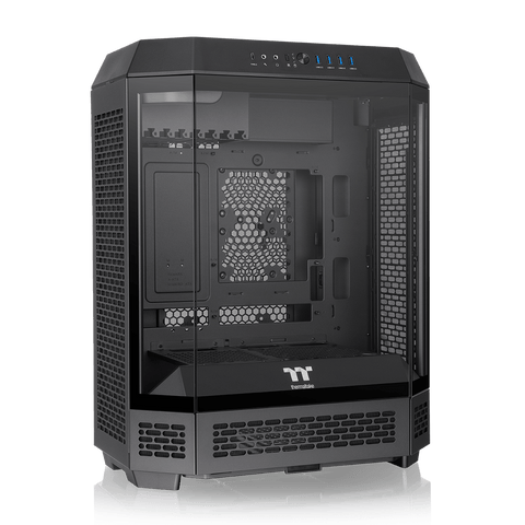Gabinete Thermaltake The Tower 600 Black CA-1Z1-00M1WN-00, vista frontal en perspectiva
