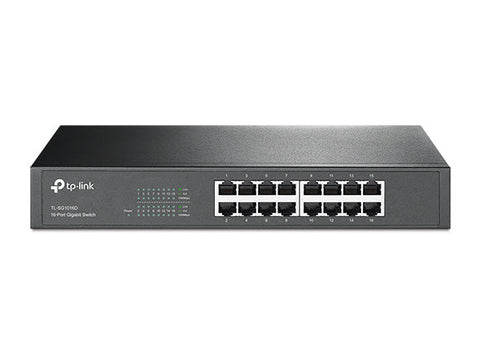 TP-Link TL-SG1016D switch Gigabit 16 puertos vista frontal oficial
