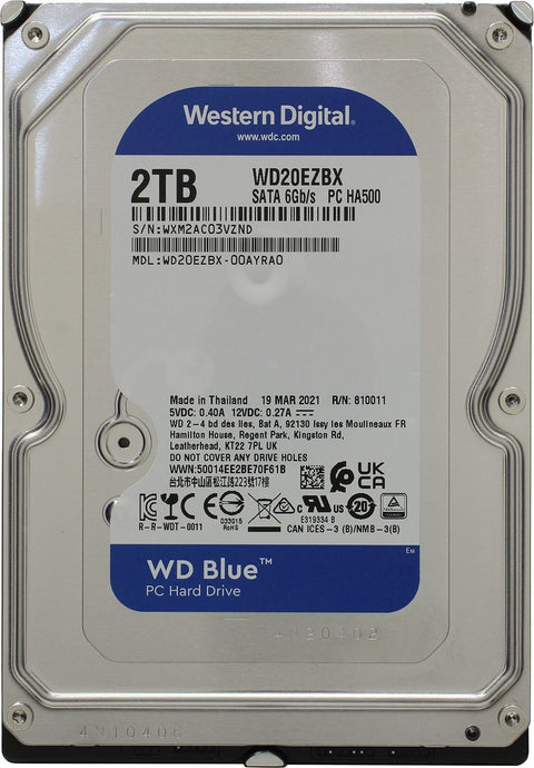Disco duro Western Digital WD Blue 2TB WD20EZBX