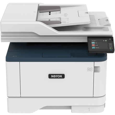 Xerox B315V_DNI, multifuncional láser monocromática, vista frontal con alimentador de documentos y panel de control