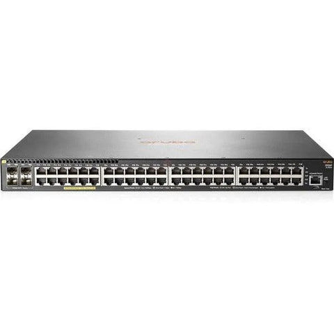 SWITCH ARUBA GIGABIT ETHERNET 2930F 48G POE+ 4SFP+, 48 PUERTOS POE+ 10/100/1000MBPS + 4 PUERTOS SFP+, 176 GBIT/S, 32.768 ENTRADAS - ADMINISTRABLE - SMART BUSINESS