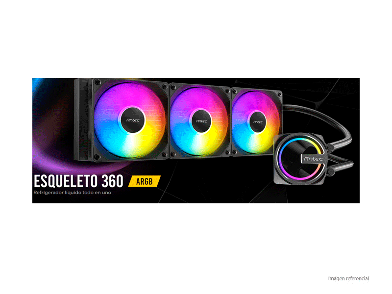 Antec Skeleton 360 ARGB negro 0-761345-40066-4 vista principal
