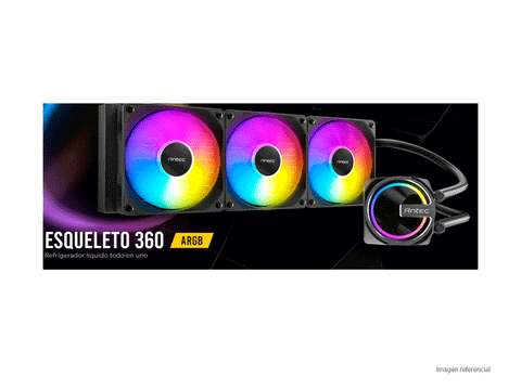 Antec Skeleton 360 ARGB negro 0-761345-40066-4 vista principal