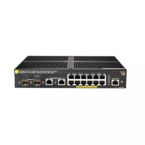 SWITCH ARUBA JL693A GIGABIT ETHERNET 2930F 12 PUERTOS POE+ 2 SFP+ 68GBIT/S ADMINISTRABLE