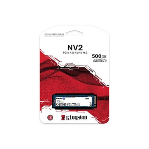 UNIDAD DE ALMACENAMIENTO SSD M.2 PCIE KINGSTON 500GB NVME NV2 | 2280 (SNV2S/500G) 3500MB/S