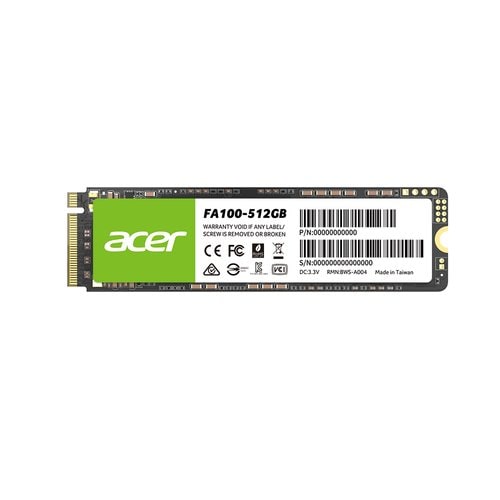 ACER PACK X10UNID. SSD FA100 512GB M.2 NVME