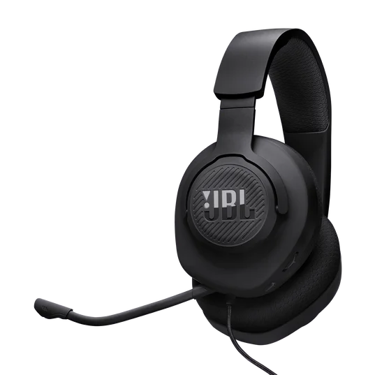AURICULARES GAMING JBL QUANTUM 100 M2 CON SONIDO ENVOLVENTE, MICRÓFONO DESMONTABLE Y COMPATIBILIDAD MULTIPLATAFORMA – NEGRO