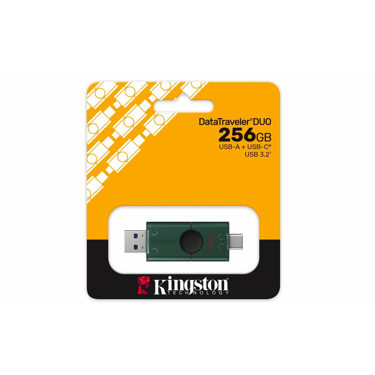 "USB KINGSTON 256GB, USB 3.2 GEN 1, ALTA VELOCIDAD DE TRANSFERENCIA, IDEAL PARA ALMACENAMIENTO Y BACKUP RÁPIDO"