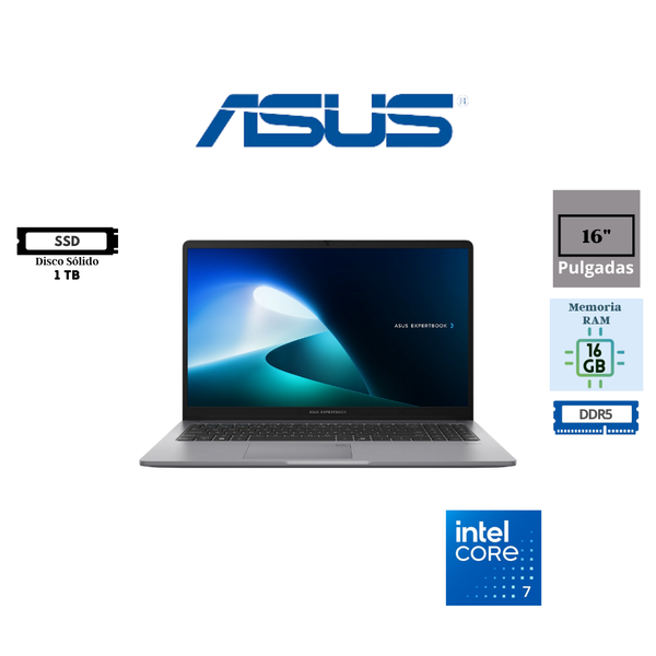 NOTEBOOK ASUS B3604CVF-Q90044 16 I7-1355U,16GB DDR5,1TB SSD,FREEDOS,3YRS