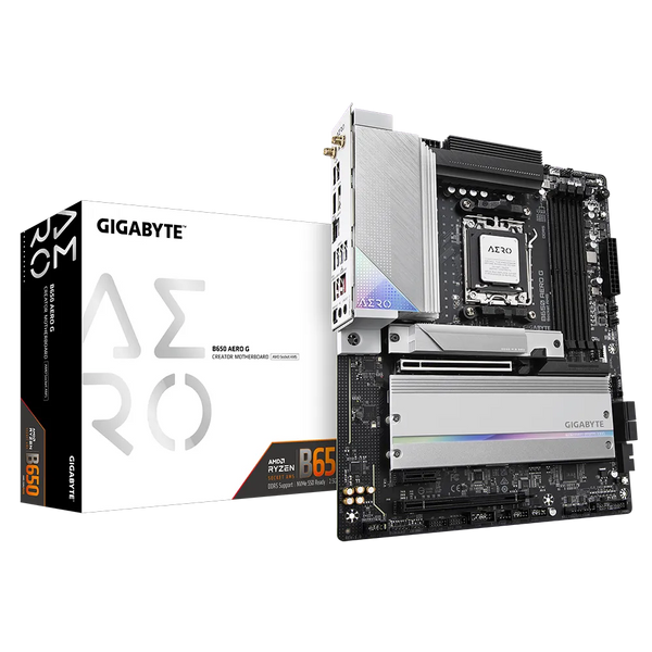 PLACA BASE MSI B650 AERO G • CHIPSET AMD B650 • COMPATIBLE CON PROCESADORES AMD RYZEN SERIE 7000 • DDR5 HASTA 128GB • PCIE 5.0 • LAN 2.5GB • IDEAL PARA GAMING Y CREACIÓN DE CONTENIDO
