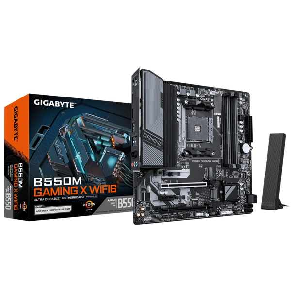 PLACA BASE MSI B550M GAMING X WIFI 6 • CHIPSET AMD B550 • COMPATIBLE CON PROCESADORES AMD RYZEN 5000/3000 • DDR4 HASTA 128GB • PCIE 4.0 • WIFI 6 • LAN 2.5GB • RGB • IDEAL PARA GAMING