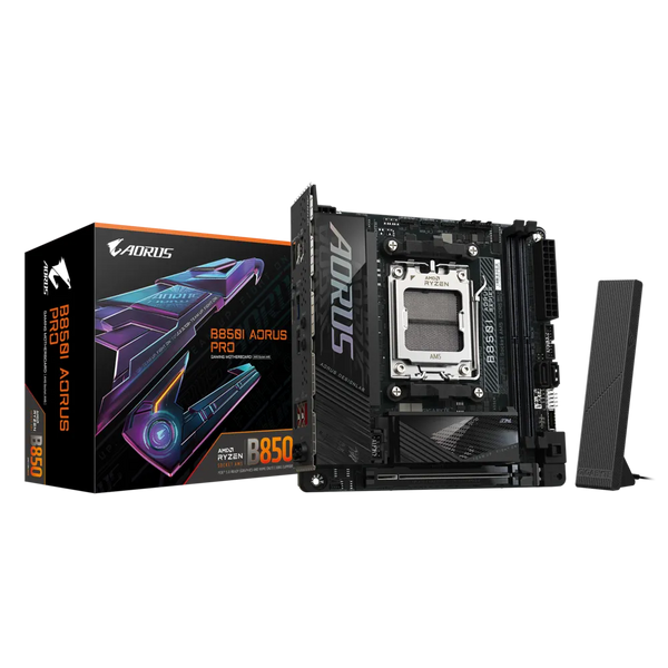 PLACA BASE GIGABYTE B850I AORUS PRO MINI-ITX CON CHIPSET AMD B850 Y SOCKET AMD AM5 PARA UN RENDIMIENTO SUPERIOR EN GAMING Y CREACIÓN DE CONTENIDO