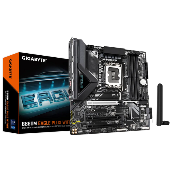 PLACA BASE MSI B860M EAGLE P WIFI6E • CHIPSET INTEL B860 • COMPATIBLE CON PROCESADORES INTEL CORE SERIE 13/12 • DDR5 HASTA 128GB • PCIE 5.0 • WIFI 6E • LAN 2.5GB • MICRO-ATX