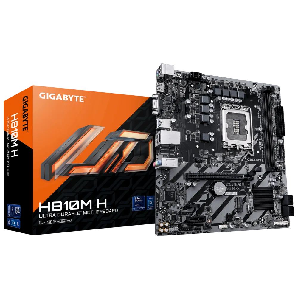 TARJETA MADRE GIGABYTE H810M H CHIPSET INTEL H810 LGA 1851 MICRO-ATX DDR4 USB 3.0