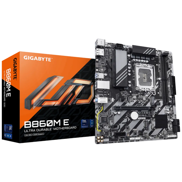 PLACA BASE MSI B860M-E • CHIPSET INTEL B860 • COMPATIBLE CON PROCESADORES INTEL CORE SERIE 13/12 • DDR5 HASTA 128GB • PCIE 5.0 • LAN 2.5GB • MICRO-ATX