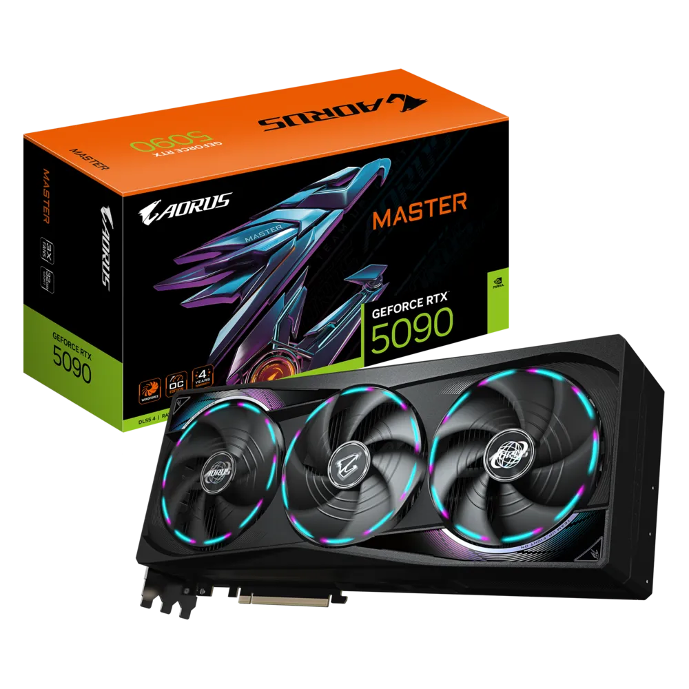 Tarjeta de Video Gigabyte AORUS GeForce RTX 5090 MASTER 32G, 32GB GDDR7, PCIe 5.0, HDMI 2.1, DisplayPort 2.1