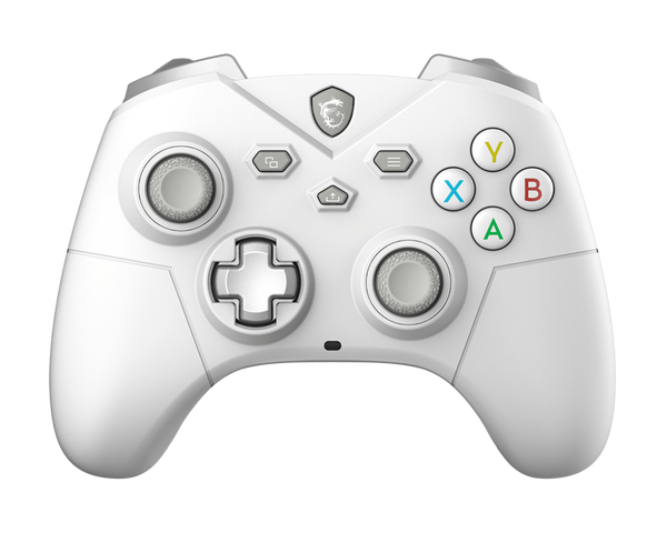 CONTROL GAMING MSI FORCE GC300W WHITE • CONEXIÓN POR CABLE USB • COMPATIBLE CON PC Y ANDROID • DISEÑO ERGONÓMICO EN BLANCO CON VIBRACIÓN DUAL PARA MAYOR REALISMO