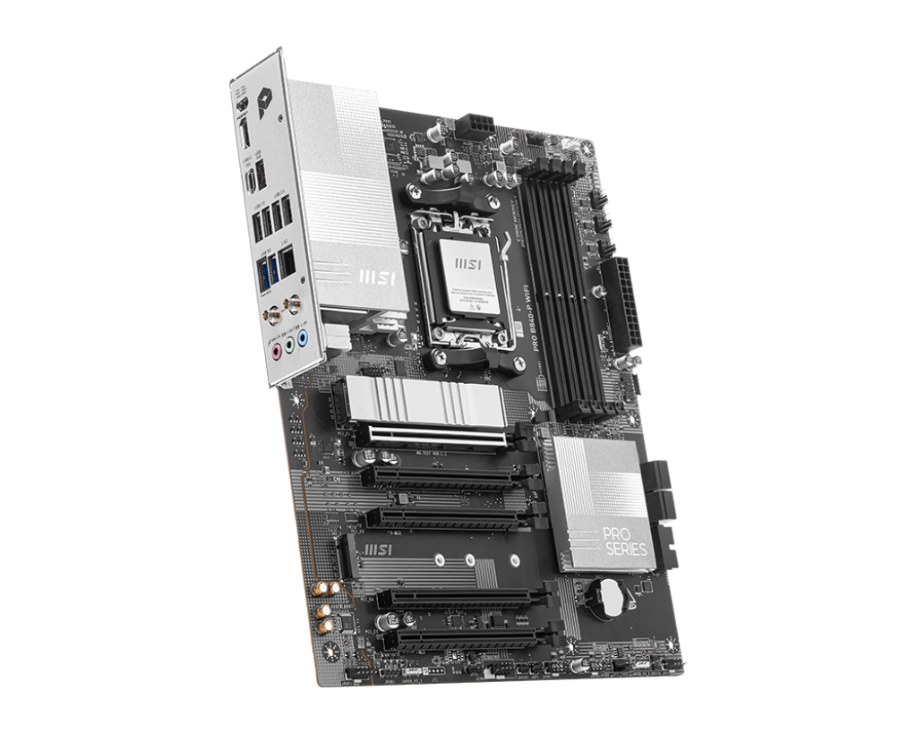 PLACA MADRE MSI PRO B840-P WIFI • CHIPSET AMD B840 • COMPATIBLE CON PROCESADORES RYZEN • SOPORTE DDR5 • CONECTIVIDAD WIFI INTEGRADA • RENDIMIENTO CONFIABLE PARA PC