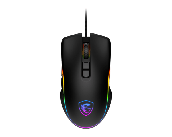 MOUSE GAMING MSI FORGE GM300 • SENSOR ÓPTICO DE ALTA PRECISIÓN • DPI AJUSTABLE • ILUMINACIÓN LED RGB • DISEÑO ERGONÓMICO PARA MAYOR COMODIDAD EN LARGAS SESIONES